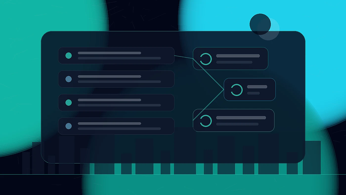 Abstract after-hours lead capture automation dashboard with Sacramento-inspired teal accents