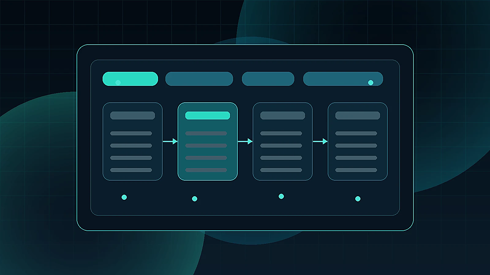 Sacramento service business booking automation dashboard with calendar cards and teal workflow signals